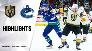 NHL Highlights | Golden Knights @ Canucks 12/19/19