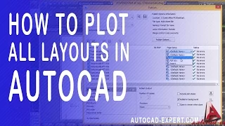 How to print all layout in autocad. Plot all layouts from one clikc in autocad to PDF.