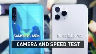 Samsung A50s VS iPhone 11 Pro CAMERA & SPEED TEST