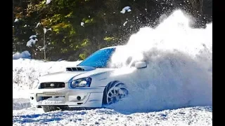 Subaru WRX STI - Snow driving & drifting