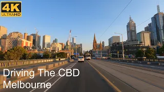 Driving Melbourne City | Melbourne Australia | 4K UHD