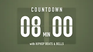 8 Minutes Countdown Timer Flip clock 🎵 / +HIP HOP BEATS