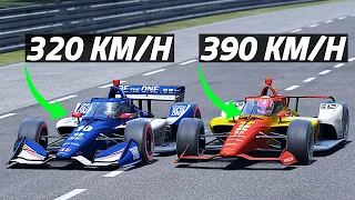 ROAD COURSE IndyCar VS OVAL Indycar At Le Mans WITHOUT CHICANES