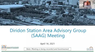 Station Area Advisory Group (SAAG) Virtual Meeting | April 14, 2021