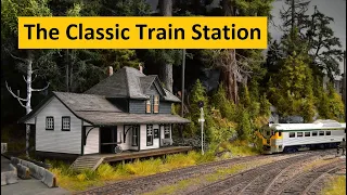 Scratch Building (Part 1) an HO Scale Train Station Series | Boomer Diorama ~ # 250