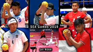 Sepak Takraw - PHILIPPINES VS SINGAPORE ! Team A ! 30th SEA Games 2019 ! Doubles Event
