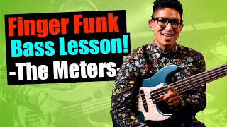 [Advance Finger Funk Bass Lesson]~The Meters-Little Old Money Maker~ Arranged in 1 Minute Bass Line!