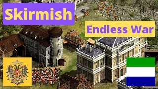 Cossacks 2 Skirmish: Endless War | Austria vs Rhine | Very Hard