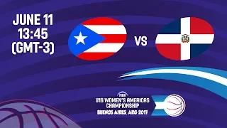 Puerto Rico vs Dominican Republic - 7th Place - FIBA U16 Women's Americas Championship