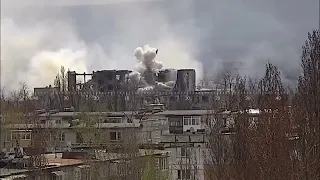 уничтожение пулеметчика ВСУ снайперским огнем артиллерии РФ. Бои на Украине