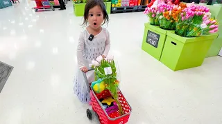 Target Shopping with a MiNi Shopping Cart!! (mothers day shopping)