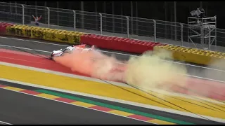 2023 FIA WEC 6 Hours of Spa, Brendon Hartley's crash in qualifying (4K)