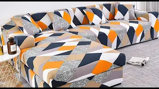 CHEAP SOFA COVER REVIEW & INSTALL SPANDEX | Polyester Stretchable Cover | Affordable Cover | UAE