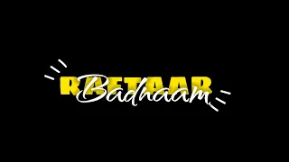 RAFTAAR x PRABH DEEP - BADNAAM Black Screen Status