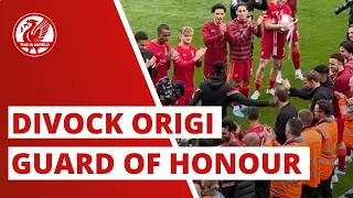 Divock Origi given SPECIAL guard of honour | (Liverpool vs. Wolves)