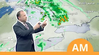 Weather AM: Risk of Showers and Isolated Thunderstorms in Eastern Canada