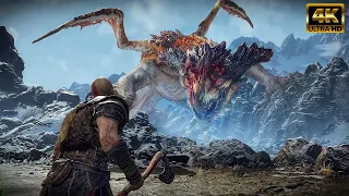 God of War - Dragon Boss Fight [PC UHD 4K] Cinematic Realistic Gameplay