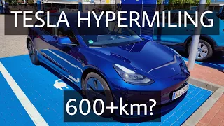 Über 600km im 2022 Tesla Model 3 60kWh - HYPERMILING