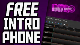 HOW TO MAKE YOUTUBE INTRO ON PHONE - For FREE!  YouTube Intro Tutorial On IPhone 2020