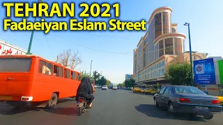 TEHRAN 2021, Fadaeiyan Eslam Street, 4K 60fps | تهران، خیابان فدائیان اسلام