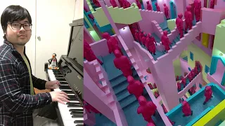 Squid Game Stairs Music on Piano