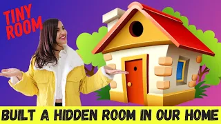 I Built a TINY HIDDEN ROOM in my Home & No one Knew 😲