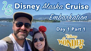 Embarkation & Room Tour | 7-Night Disney Alaska Wonder Cruise Vlog 2 | 25th Disney Cruise Line 2023