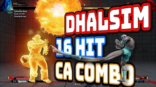 Dhalsim``s 16hit CA combo【SFV CE Hype 32】