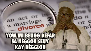 Comment éviter les causes principales de divorce | Oustaz Oumar Ahmad SALL