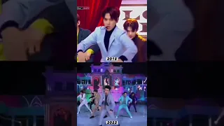 difference between EXO's love shot in 2018 and 2023