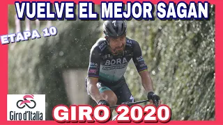 RESUMEN ETAPA 10 GIRO de Italia 2020 🇮🇹 Exhibición de PETER SAGAN