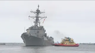 Navy moves ships out of San Diego Bay to prevent damage from Hilary