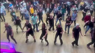 My Five Boys Line Dance Demonstration with Maggie Gallagher in Southport