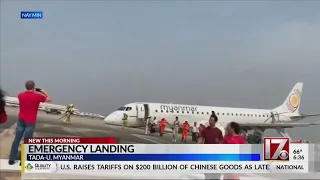 Incredible emergency landing in Myanmar