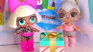 Сладкие Сюрпризы на Новый Год от Куклы Лол - Мультик с Игрушками! Часть 1 Lol Surprise Dolls