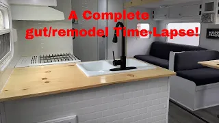 Complete Camper Remodel Time-Lapse