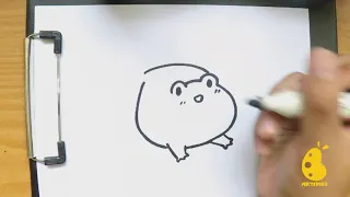 How to Draw cute frog