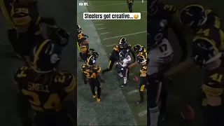 The Steelers punt unit got a little CREATIVE here…😅 #steelers