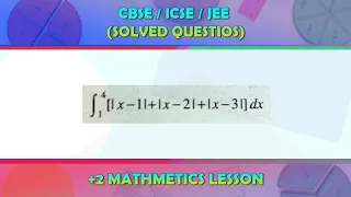 Integration limit 1 to 4 [|x-1|+|x-2|+|x-3|]dx