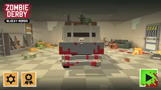 Zombie Derby Blocky Roads (  №7 ) Машина с черепом