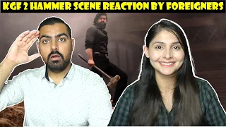 KGF 2 Hammer Scene Reaction by Foreigners | Rocky & Reena's Bedroom and Mines Scene | KGF 2 Part 2