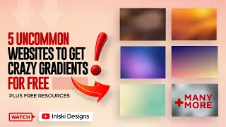 5 UNCOMMON WEBSITES to get thousands of FREE GRADIENT BACKGROUNDS you can use for any design