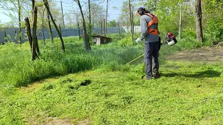 Holzforma FlexicutPro si motocoasa modificata la lucru