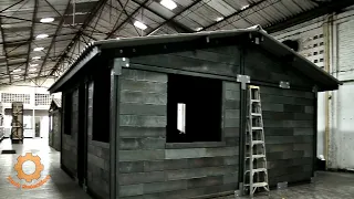 Amazing technology for building plastic houses in South America