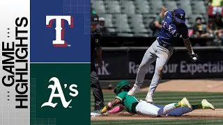 Rangers vs. A's Game Highlights (8/9/23) | MLB Highlights