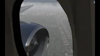 X PLANE 11 RAIN LANDING DETROIT MI