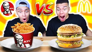 KFC VS MCDONALDS CHALLENGE !!! | Kelvin und Marvin