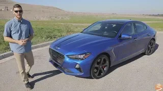 2019 Genesis G70 3.3T Dynamic RWD Test Drive Video Review