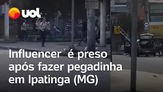 Influencer é preso após fazer pegadinha com um suposto 'corpo' em Ipatinga (MG)