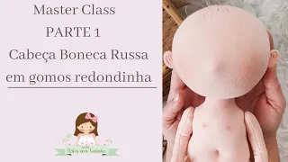 Parte 1: Como fazer uma cabeça de boneca Russa redondinha